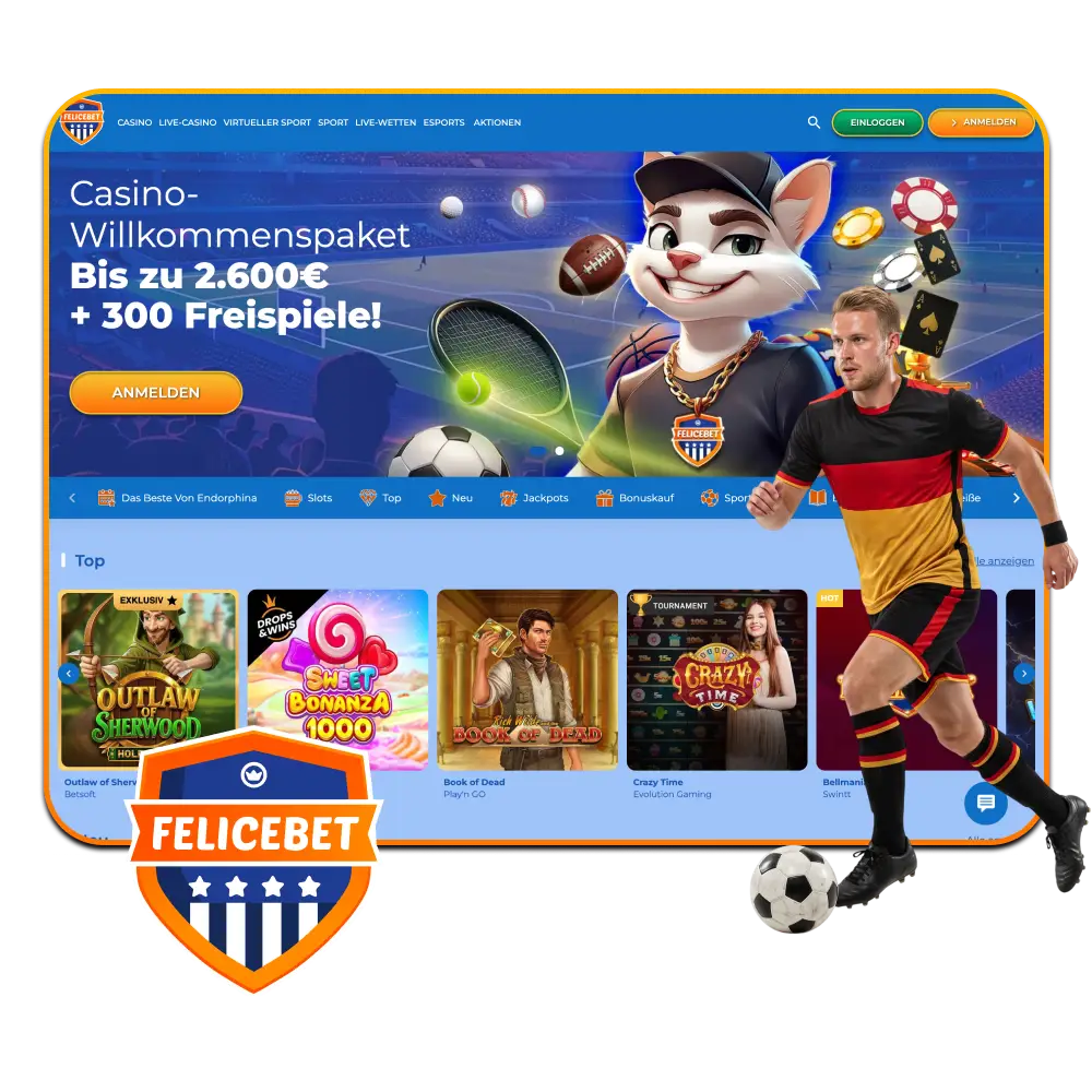 Entdecke das vielseitige Angebot für Casino und Sportwetten bei Felicebet Deutschland.